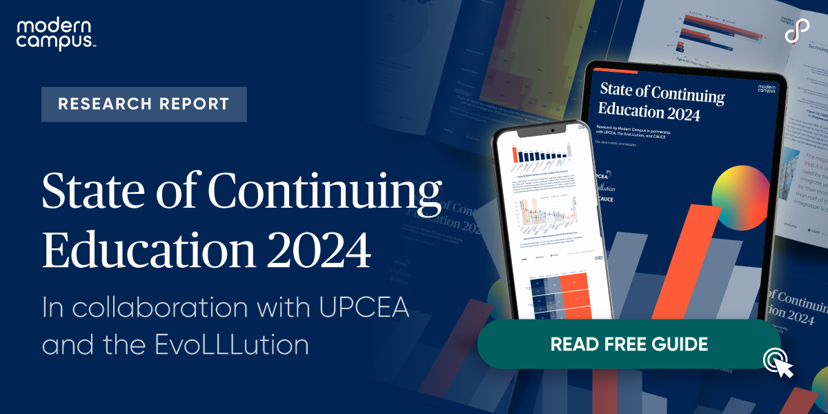 research report: State of Continuing Education 2024, in collaboration with UPCEA and The EvoLLLution